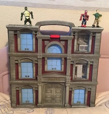 Spiderman Vs Doctor Octopus Mega Bloks Blocks Marvel 1911 Bank Heist Carry Case • £7.45