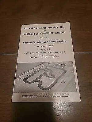 Nice Vintage 1960??? Go Kart Club Of America Eastern Championship Program • $51.29