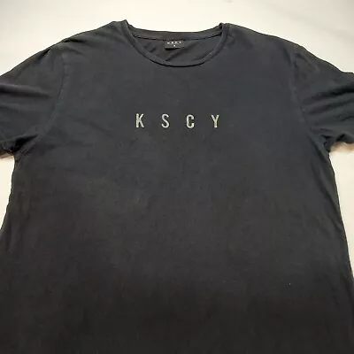 KSCY Men’s T-shirt Size M Black Logo Short Sleeve. • $15