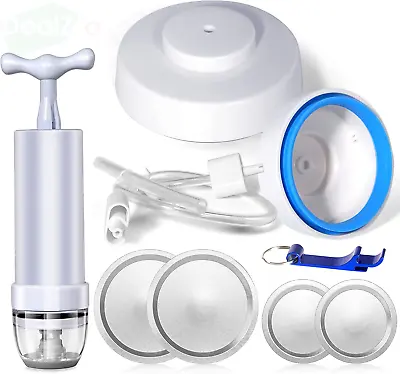$25.30 • Buy Mason Jar Sealer Accessory Hose FoodSaver Vacuum Manual Portable Pump Can Opener