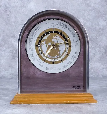 Verichron Quartz GMT World Time Mantel Clock • $20