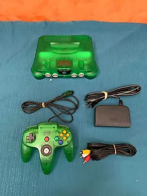 N64 Funtastic Jungle Green Original Console Controller Cables Tested & Working • $185.50