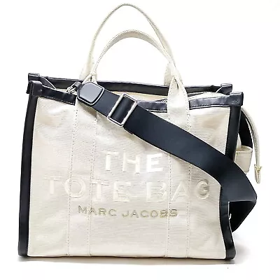 MARC JACOBS Hand Bag  White Canvas 2650376 • $51