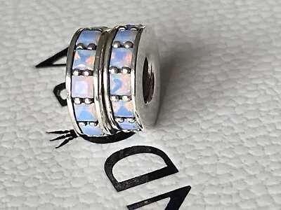 Pandora 2X Opalescent Eternity Spacer Charms S925 ALE Excellent Hallmarked • £40