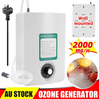 2000mg/h Ozone Generator Ozonator Machine Air Purifier Clean Deodoriser 16W • $40.95