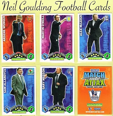 Topps MATCH ATTAX 2009-10 ☆ PREMIER LEAGUE - MANAGER ☆ Football Cards • £0.99