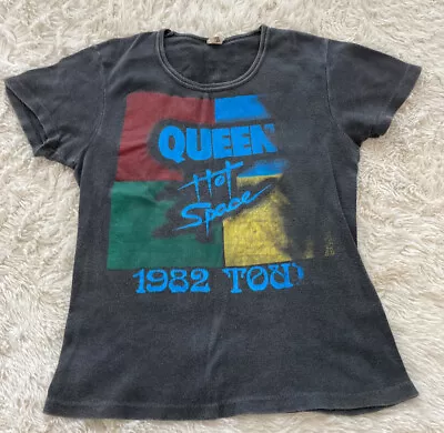 Vintage 1982 Queen Tour T Shirt Hot Space Size S/M • £50