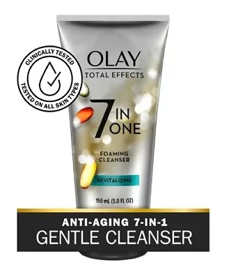 Olay Total Effects Face Wash - 7 In 1 Foaming Cleanser -  5.0 Fl Oz • $7.95