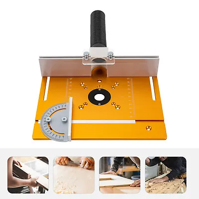 Router Table Insert Plate Woodworking Benches Saw Miter Gauge Guide Brackets AU • $51