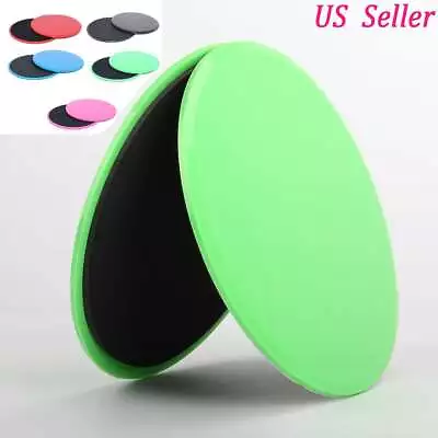 2Pcs Portable Sliding Gliding Discs Pad Exercise Fitness Core Sliders Workout US • $7.63