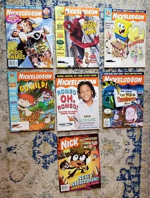 Nickelodeon Magazine Lot Of 7 & 3 Posters 2002/03/07 Pre-owned  • $60