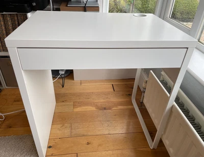 £17.50 • Buy Ikea Micke Desk White With Drawer Pre-owned School Work Size Desk