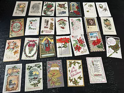 Lot Of 43 Vintage Antique CHRISTMAS Postcards (NBS-1) • $30