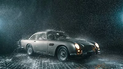 Aston Martin Db5 -in-rain High-Quality 22inx17in Art Poster • $64.95