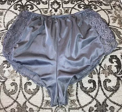 Vintage Ashley Stewart Nylon Antron Satin Shiny Lace Tap Pants Panties Sissy L • $59.93