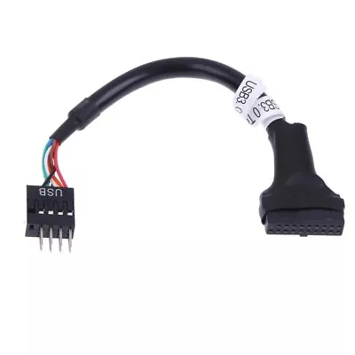 Converter Adapter USB 3.0 20Pin To USB 2.0 9Pin Motherboard Male Female Cable • £3.11