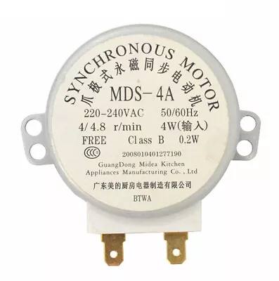 MDS-4A 4/4.8RPM AC 220-240V Synchronous Motor Microwave Oven  Replacement Parts • £4.79