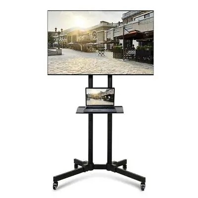 Home Adjustable TV Stand Mobile Cart Mount Wheels 32 37 42 46 47 50 55 60 65 70  • $60.99