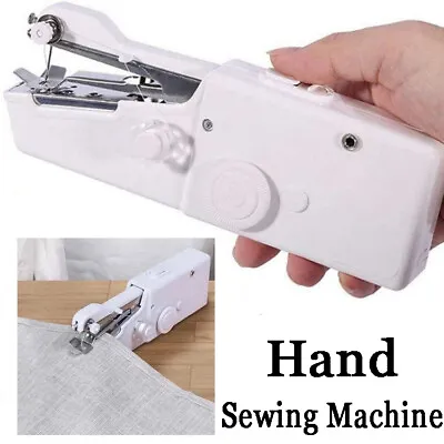 Mini Sewing Machine Handheld Cordless Hand Held Portable Easy Home Stitch Sew  • £6.99