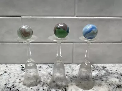 Vintage Lot  Of 3 Swirl Shooter Marbles • $10