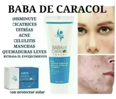 Shelo Nabel 1jabÓn&1crema F.baba De Caracol Facial/ Snail Slime Cream&bar Soap🛀 • $25.75