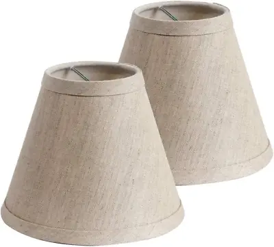 ONEPRE Candle Lampshades For Chandelier Ceiling Light Clip On Pendant Lamp Set 2 • £18.43