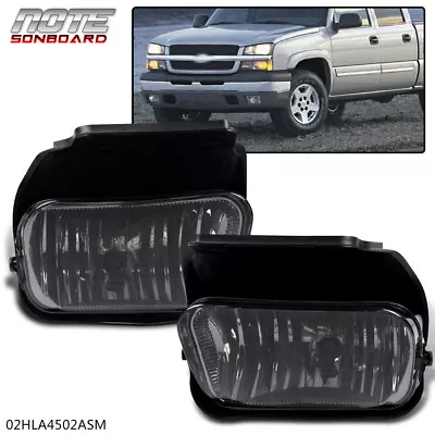 Smoke Fog Lights Driving Bumper Lamp+bulbs New Fit For 03-06 Silverado Avalanche • $28.60