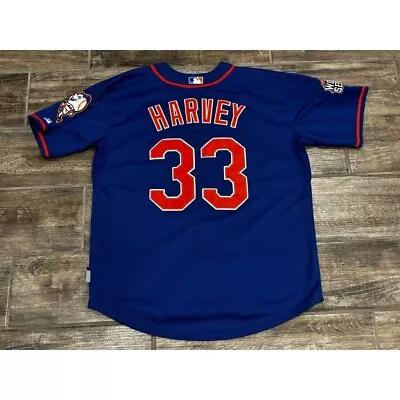 Matt Harvey #33 New York Mets World Series 2015 Patch Jersey Sz 44 • $42