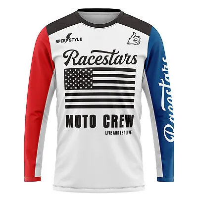 Men's Cycling Jersey Enduro Motocross Shirts Long Sleeve Mountain MTB Off Road • $18.99