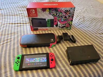 Nintendo Switch Splatoon 2 Console Bundle CIB • $175