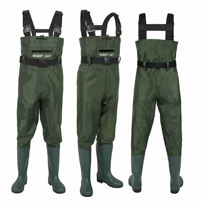 Waders Men With Boots For Fishing Waterproof Chest Wader Nylon Pvc Hunting Good • $41.59