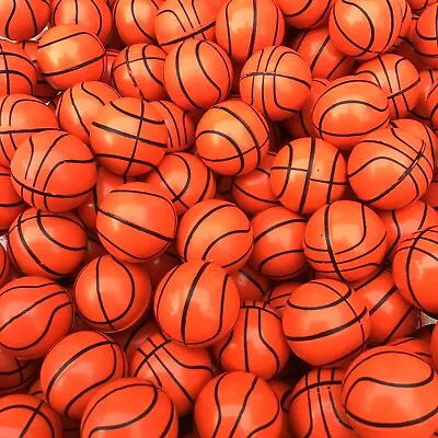 12 Basketball Rubber Bouncy Super Balls Fun Gift Party Favors ~1.25 In (32mm) • $10.99