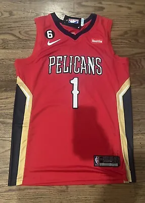 Zion Williamson New Orleans Pelicans Red Jersey MENS LARGE 50 • $35