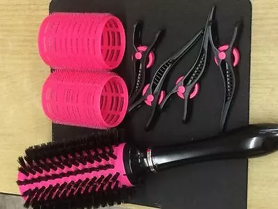 Victoria's Secret Hair Brush With 4 Clips & 2 Rollers - Beautiful Item • $17.95