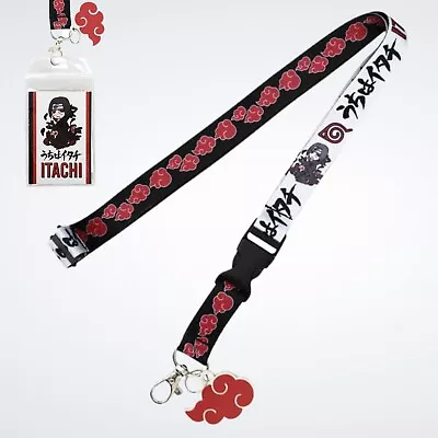 $12.99 • Buy Itachi Uchiha Akatsuki Red Cloud (Naruto Shippuden) Breakaway Lanyard