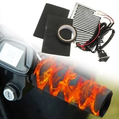 12V Adjustable Thermostat Motorcycle Quick Heated Hand Grip Pad Handlebar Heater • $9.13