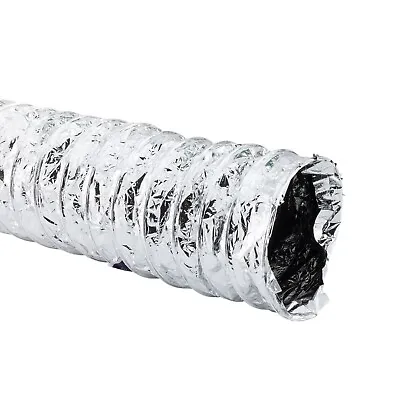 RecPro RV 4-Inch Flexible Foil Air Duct Hose | Non-Insulated Foil Ducting | 25' • $22.95