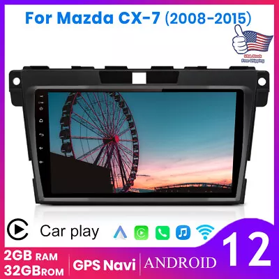 Android 12.0 For MAZDA CX-7 2008-2015 RDS Carplay Car Stereo Radio 2+32GB DSP • $139.99