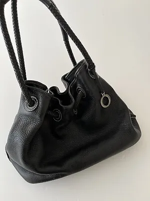 $55 • Buy Oroton Womens Black Leather Bag EUC Handbag