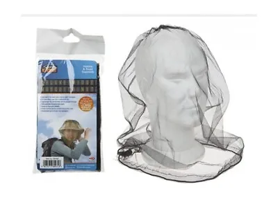 Deluxe Mosquito Net Mosi Insect Bug Midge Mesh Face Head Protector Travel Camp • £2.79