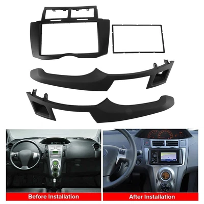 $27.99 • Buy Car Radio Fascia Kit, 2 Din Dash Panel DVD Frame Install Kit For Yaris Vitz PlB6