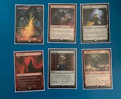 Lot Of 6 MTG Cards Terror Of The Peaks Scroll Rack Balefire Dragon EDH • $60
