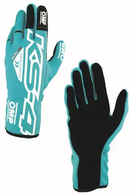 OMP Racing Karting Kart Gloves KS-4 MY2023 Light Blue - Size L • $55.13