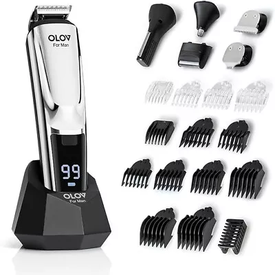 21 Piece Men's Grooming Kit Man Beard Trimmer Mens OLOV • $29.99