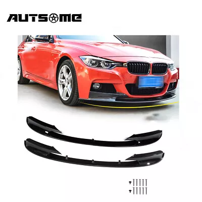 Sedan M Sport Bumper Performance Front Lip Splitter For BMW 12-18 F30 3 Series • $86.29