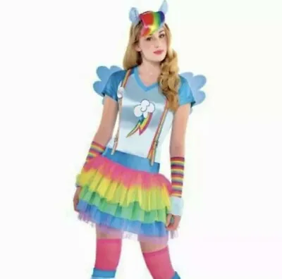 My Little Pony Rainbow Dash Juniors Halloween Costume Small 3-5 Cosplay Fancy • $33.99