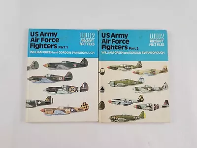 US Army Air Force Fighters Part 1 &2 Navy & Marine Corps WWII Aircraft Hardcover • $20.14