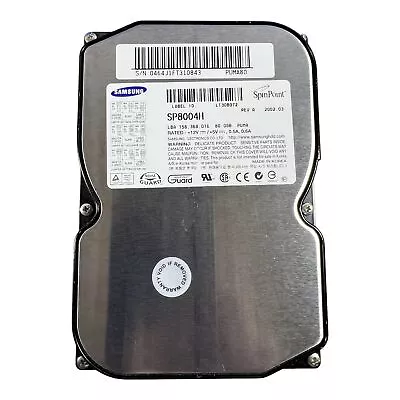 Samsung Spinpoint SP8004H 80GB Internal 7200RPM 3.5  (SP8004H) Hard Drive HDD • $21.95