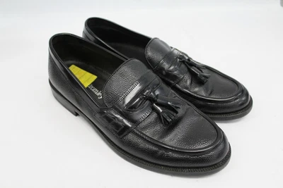 £9.99 • Buy Men's RUSSELL & BROMLEY Black Leather Tassel Loafers Slip On Shoes 8.5 - L32