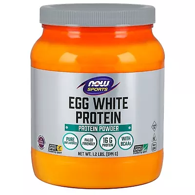 NOW Foods Egg White Protein 1.2 Lb Unflavored Powder • $27.19